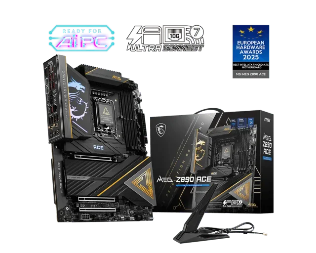 MSI MEG Z890 ACE, Intel Z890, LGA 1851, DDR5 256GB, 5× M.2 PCIe 5.0/4.0
