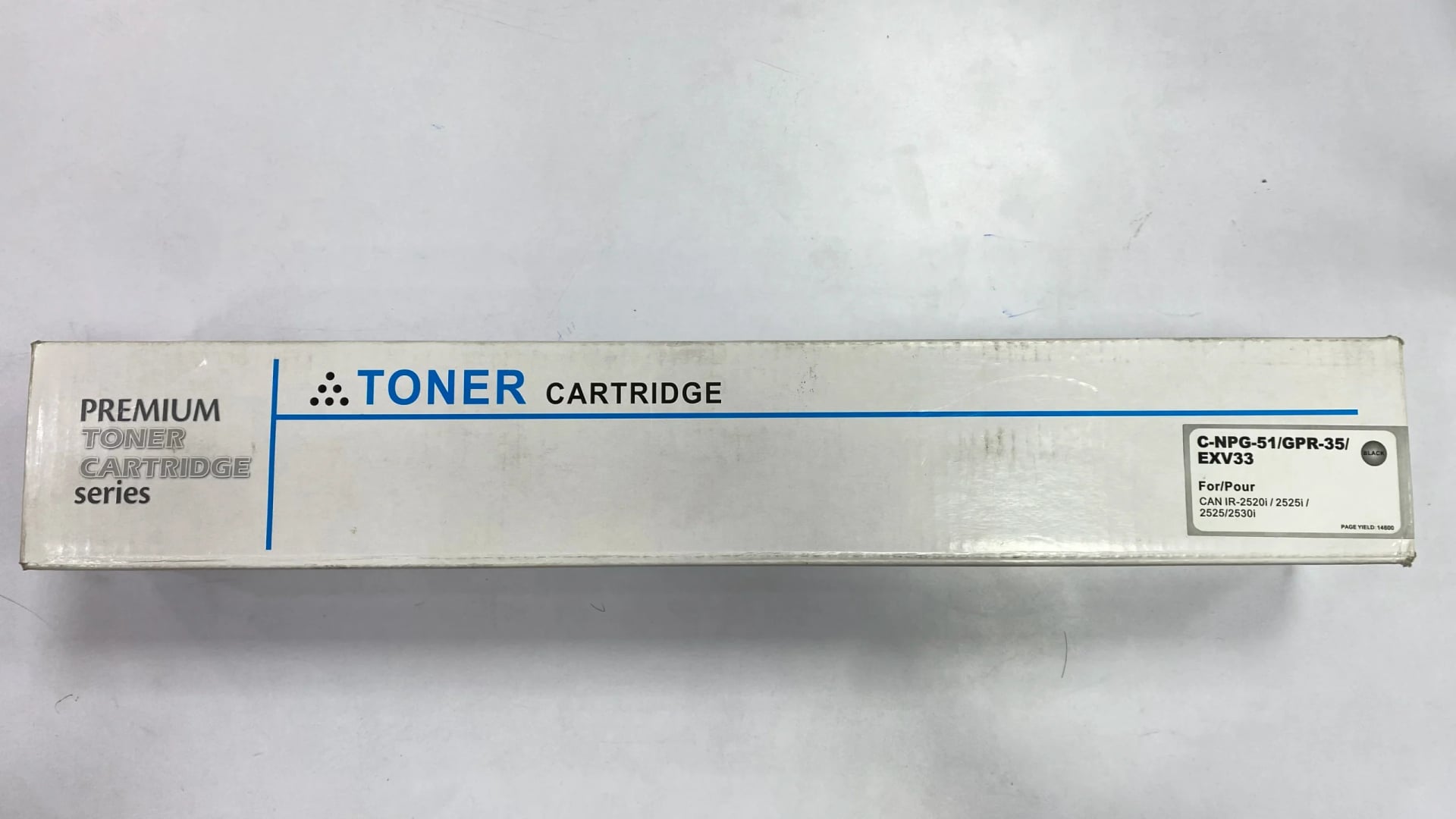 Premium C-NPG-51 / GPR-35 / EXV33 Toner Cartridge, Black, Compatible with Canon imageRUNNER 2520i/2525i/2525/2530i, 1 Year Warranty