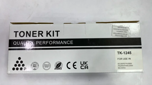 TK-1245 Toner Kit, Black, Compatible with Kyocera ECOSYS PA2000 PA2000W MA2000 MA2000W, High Quality Performance, 1 Year Warranty