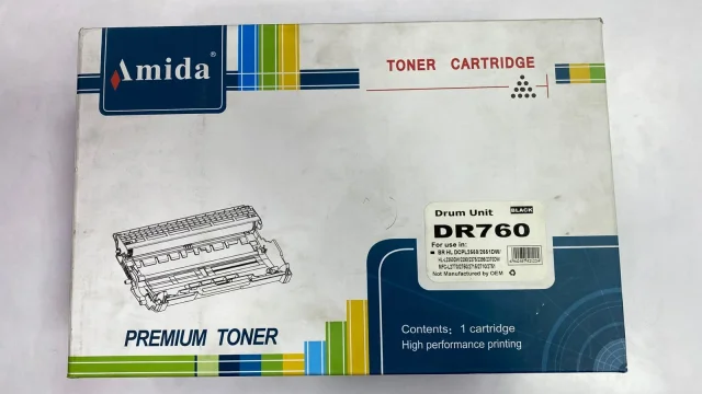 Amida DR760 Drum Unit, Black Premium Drum Cartridge, Compatible with Brother DCP-L2650DW L2651DW HL-L2350DW L2370DW L2376 L2390 L2396, MFC-L2710 L2715 L2751 L2760 L2770, High Performance