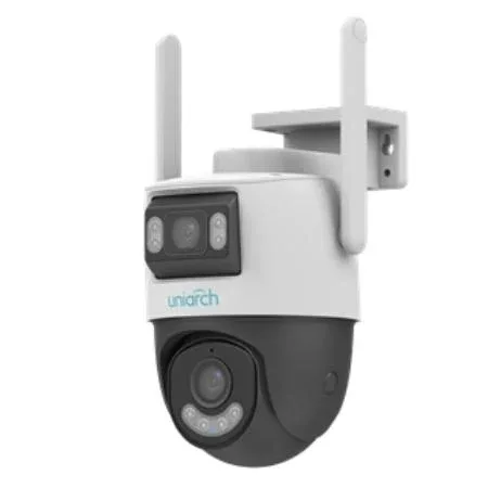 Uniarch UHO-P2S-M33F34 3MP+3MP Dual-Lens Outdoor WiFi PT Camera, 2.8mm+4mm Lens, 4X Digital Zoom, 30m IR, 10m Warm Light