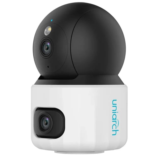 Uniarch UHO-S3S-M55D 5MP+5MP Dual-Lens Indoor 360° WiFi Camera, 2880×1620 Resolution, 4mm F2.0 Lens, 4X Digital Zoom, 10m IR