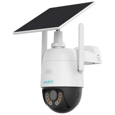 Uniarch UHO-P2G-M3F4D 3MP Outdoor 4G Solar Battery PT Camera, 2304×1296 Resolution, 4mm F1.0 Lens, 30m IR, 30m Warm Light