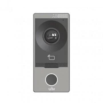 Uniview OEU-201S-HMK-W Villa Outdoor Station, 2MP Video Intercom, 124.3° Wide FOV, IC Card Reader, 10,000 Card Capacity