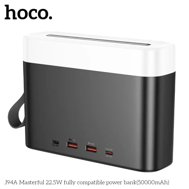 HOCO J94A 22.5W Power Bank – 50,000mAh High-Capacity Portable Charger