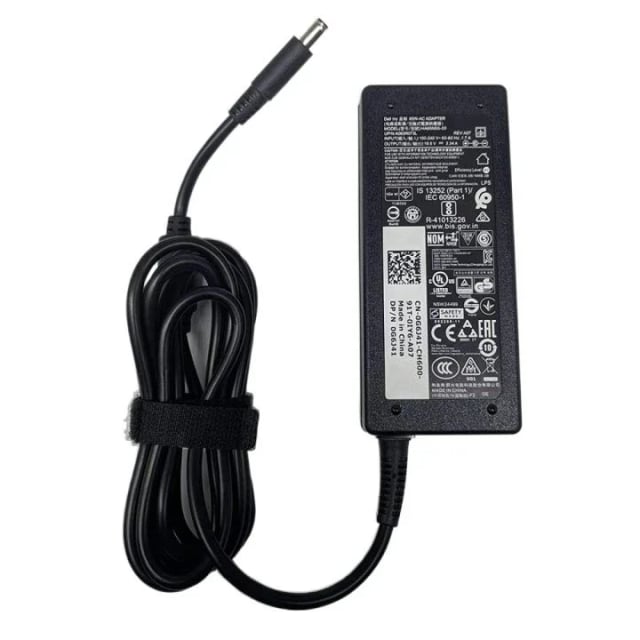 Dell Small Pin 65W Laptop Charger, 19.5V 3.34A Output, AC Adapter, Small Round Pin, Dell Laptop Compatible
