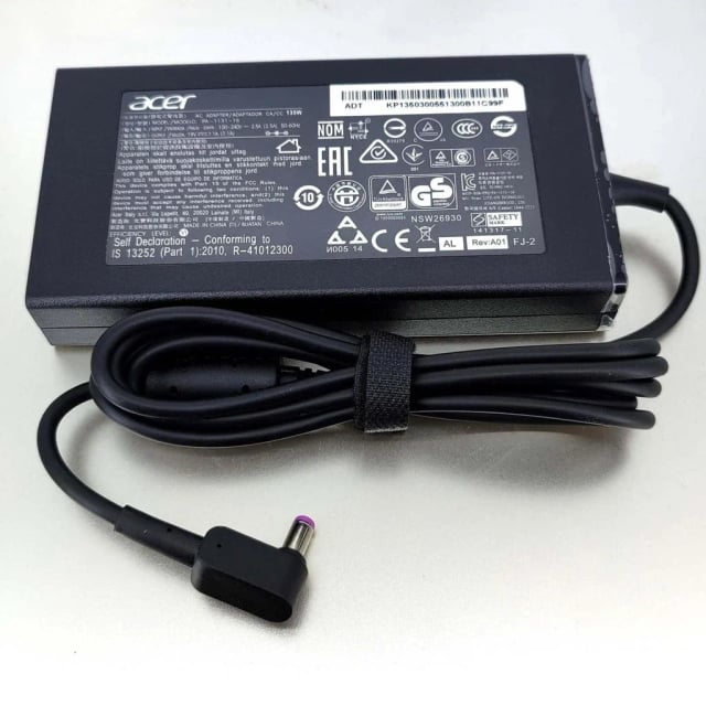 Acer Normal Pin 135W Laptop Charger, 19V 7.1A, Normal Pin Connector, AC Adapter, Acer Compatible