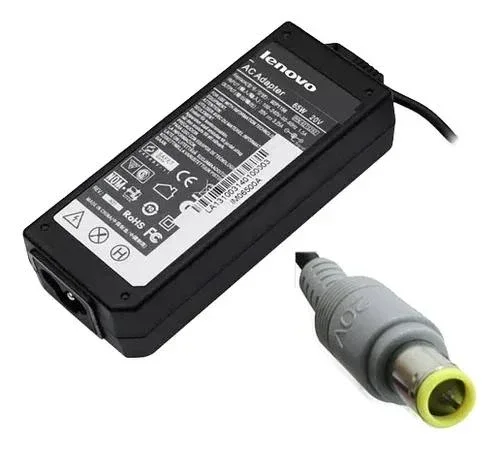 Lenovo Normal Pin 65W Laptop Charger, 20V 3.25A, Normal Pin Connector, AC Adapter, Lenovo Compatible