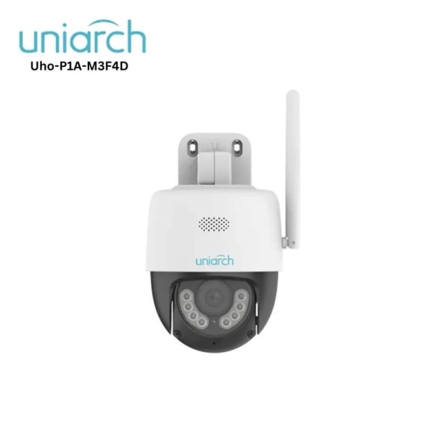 Uniarch P1H-M3F4D, 4MP Wi-Fi Indoor PTZ Camera, 2K Smart CCTV Security Camera, Pan & Tilt Surveillance Camera, AI Human Detection