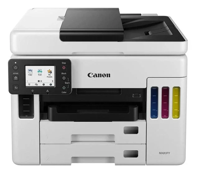 Canon MAXIFY GX7070 Ink Tank Mono All-in-One Wi-Fi Printer, Print, Scan, Copy, Fax, 24 ipm, 200 dpi, Auto Duplex