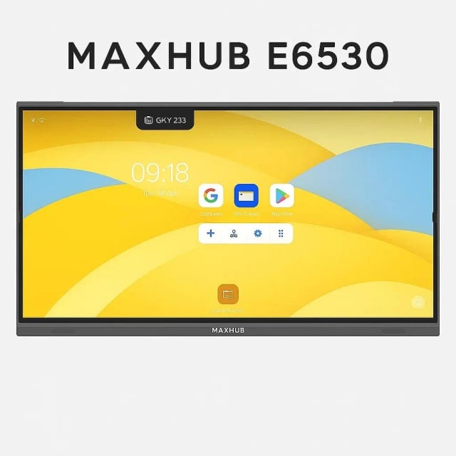 MAXHUB E6530C 65 Inch Interactive AI Smart Board, 4K UHD 3840×2160, Android 16, Octa-Core CPU, 6 TOPS NPU