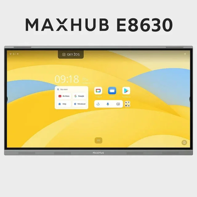 MAXHUB E8630C 86 Inch Interactive AI Smart Board, 4K UHD 3840×2160, Android 16, Octa-Core CPU, 6 TOPS NPU