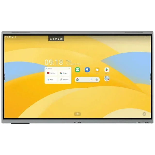 MAXHUB E6530A 65 Inch Interactive AI Smart Board, 4K UHD 3840×2160, Android 16, Octa-Core CPU, 6 TOPS NPU