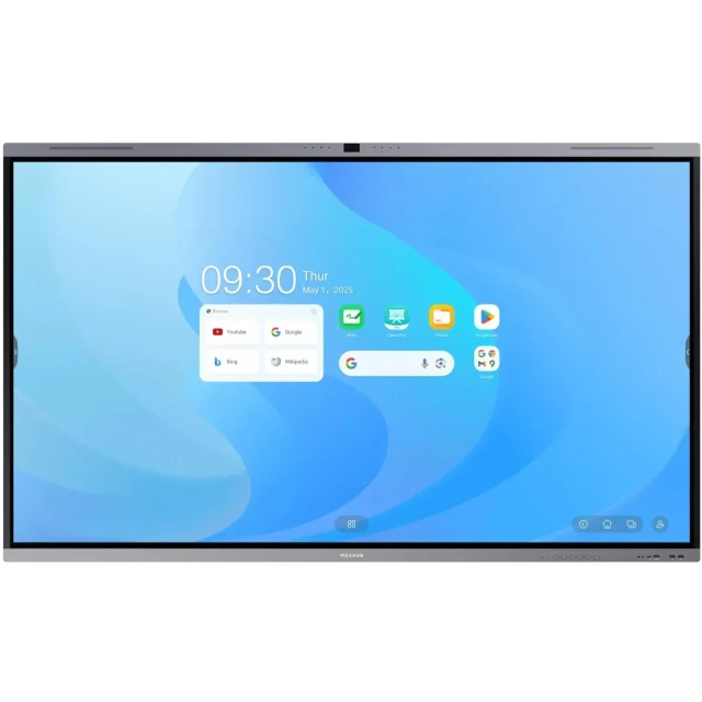 MAXHUB U7540 75 Inch Interactive AI Smart Board, 4K UHD 3840×2160, Android 15, Octa-Core 2.4GHz CPU, 6 TOPS NPU