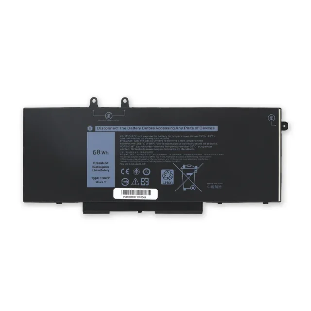 Dell 3HWPP Original Laptop Battery, 68Wh, 15.2V, 4250mAh, 4-Cell Li-ion