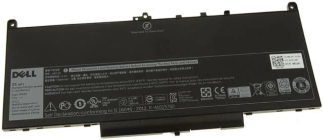 Dell J60J5 Original Laptop Battery, 55Wh, 7.6V, 7080mAh, 4-Cell Li-ion