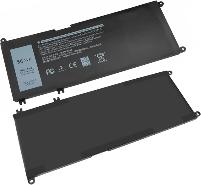 Dell 33YDH Original Laptop Battery, 56Wh, 15.2V, 3500mAh, 4-Cell Li-ion