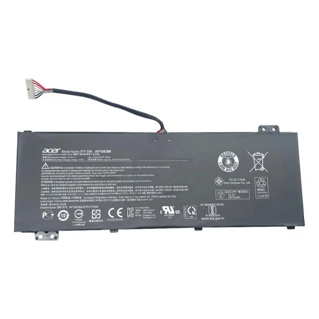 Acer AP18C8K Laptop Battery, 57.5Wh, 15.4V, 3733mAh, 4-Cell Li-Polymer