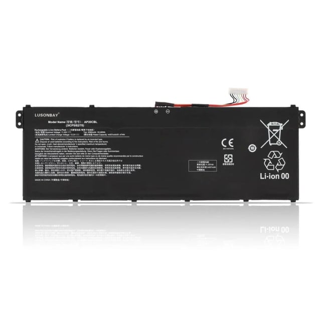 Acer AP20CBL Laptop Battery, 54.6Wh, 15.4V, 3550mAh, 4-Cell Li-Polymer
