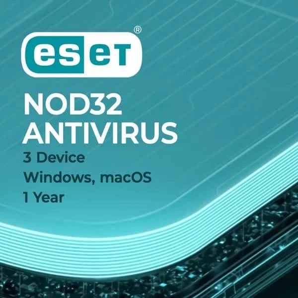 ESET NOD32 Antivirus Software, 3 Devices, 1 Year License, Antivirus Protection, Ransomware Shield