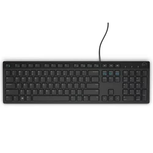 Dell KB216 Wired Multimedia Keyboard, USB Connection, US English QWERTY Layout, Full-Size Design, Numeric Keypad