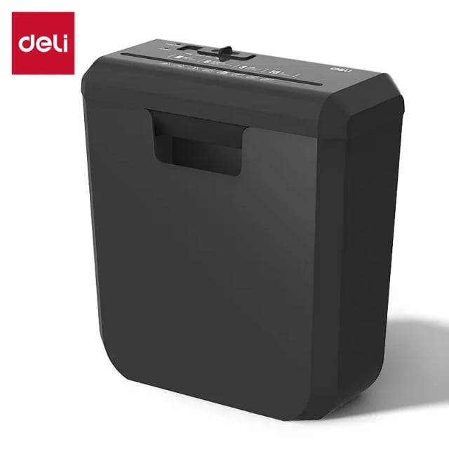 DELI ET103SC Paper Shredder, P2 Security, 6-Sheet Capacity, 6mm Strip-Cut, 10L Bin